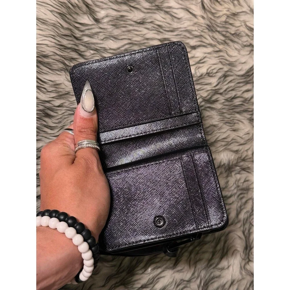 Marc Jacobs Snapshot Dtm Wallet - Black Saffiano Leather
